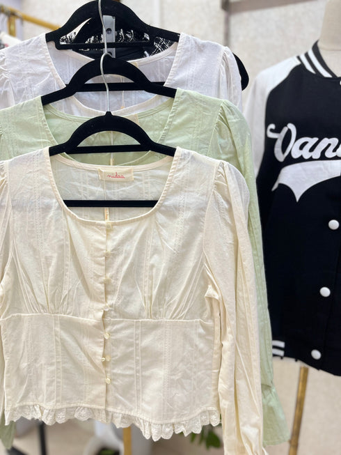 Cotton Button Down Tops